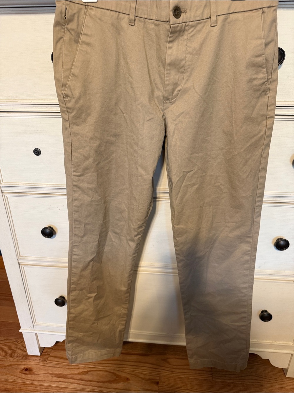 Men's Slim Straight Khaki Chinos - Tan
